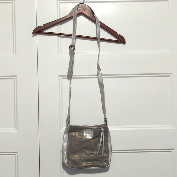 Calvin Klein Shoulder Silver Bag Purse - Picture 2 of 4